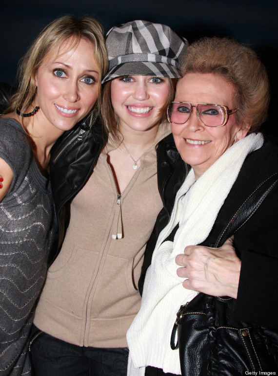 Miley Cyrus visits Mamma Mia! on Broadway