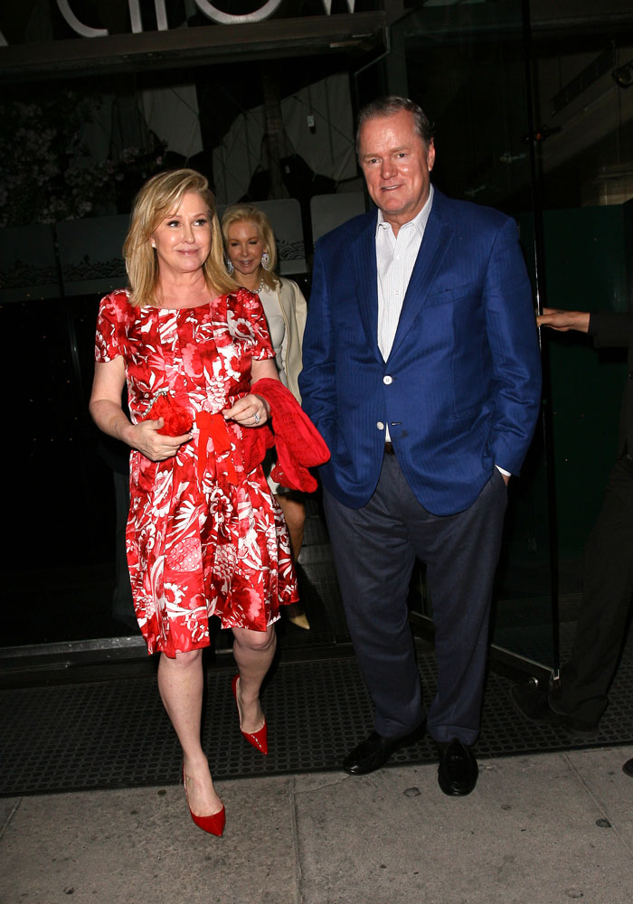 Socialite Paris Hilton's parents, Kathy and Rick leaving Mr. Chow after having a romantic dinner in Beverly Hills, CA