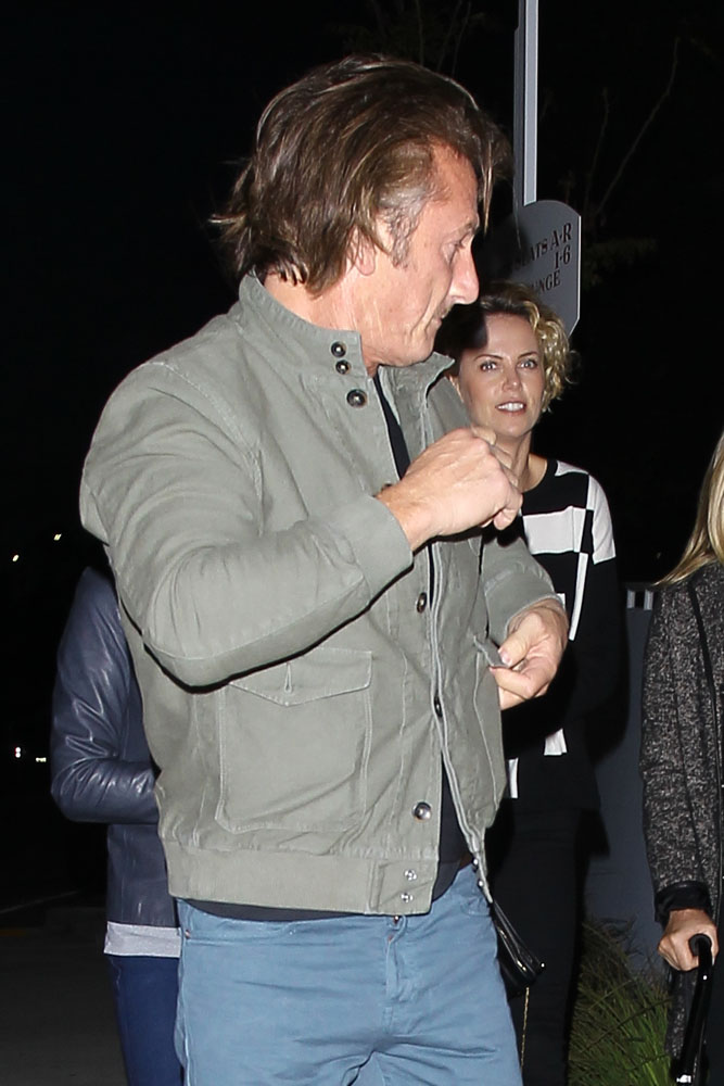 Charlize Theron and Sean Penn arrive at The Forum