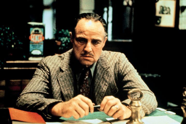 Film: The Godfather (1972) starring Marlon Brando as Don Vito Co