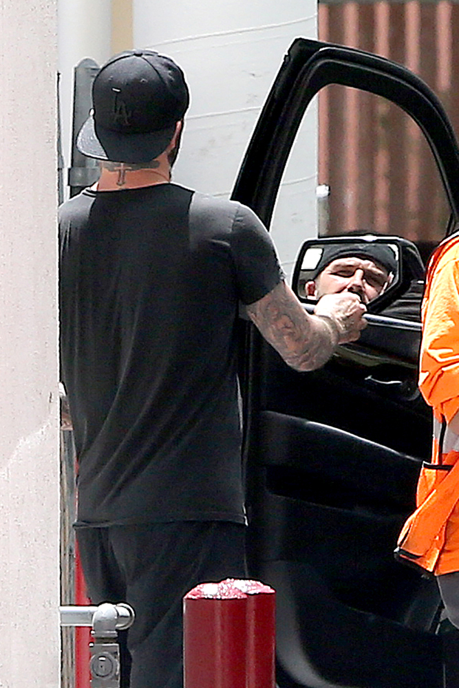 EXCLUSIVE: Victoria and David Beckham make a family trip to the gym