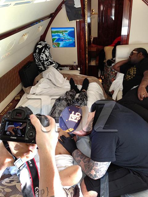 Justin Bieber's tattoo at 40,000 feet ARTICLE MUST CONTAIN LINK: Facebook.com/BangBangTattoos.