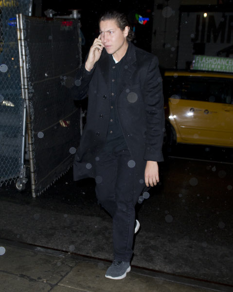 Celebrities at the New York Knicks game at Madison Square Garden, NYC