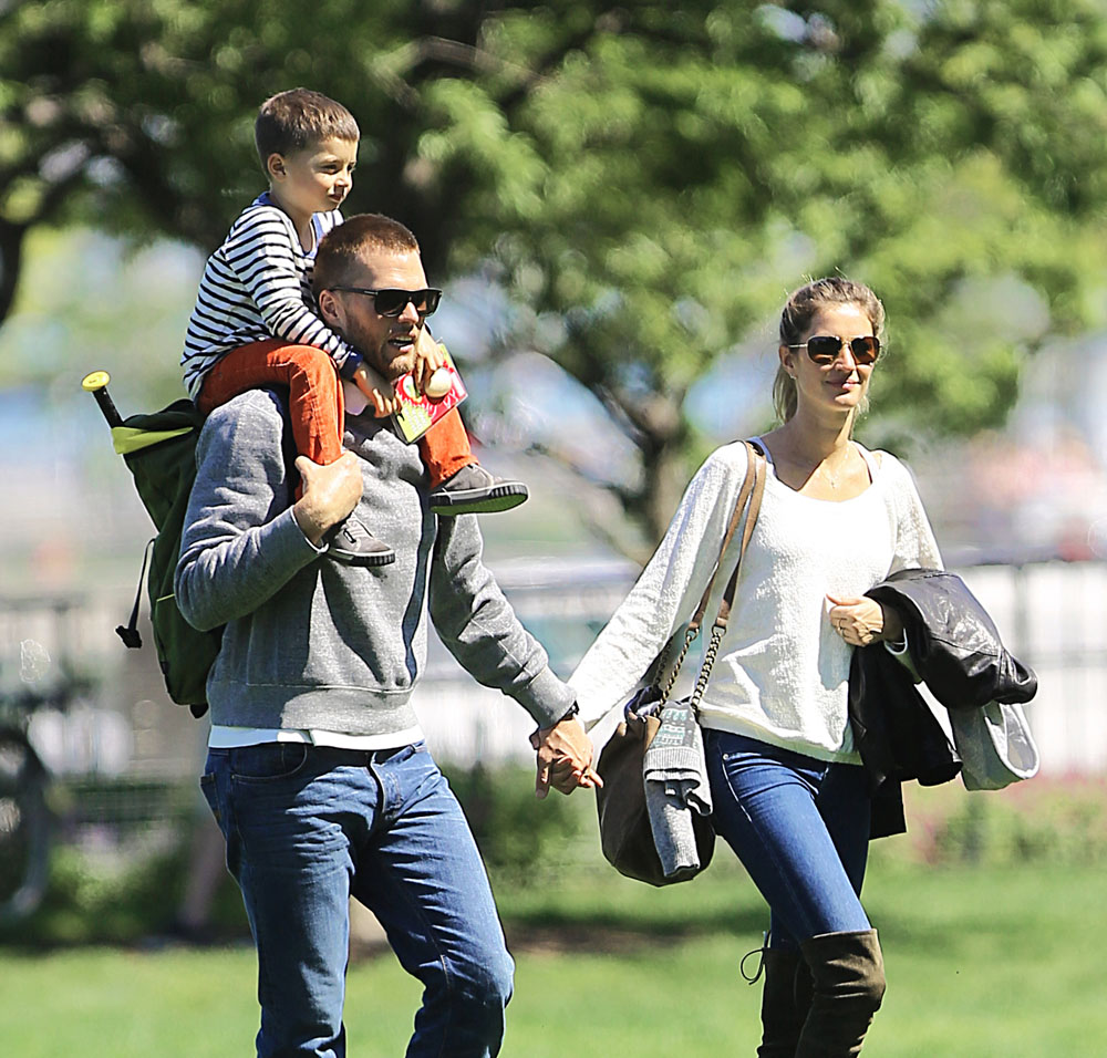 EXCLUSIVE: Tom Brady and Gisele Bundchen enjoy a family day at a park in NYC