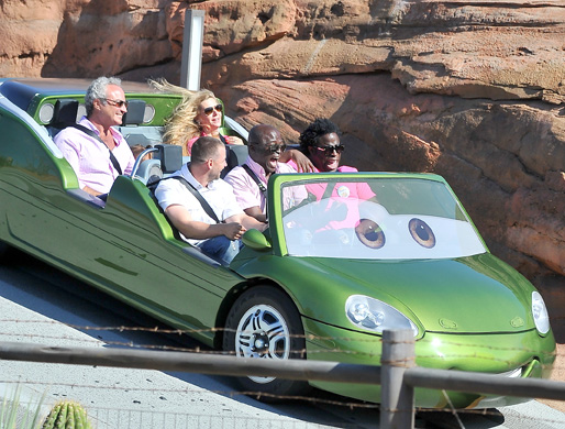 Heidi Klum and Seal make time together for their kids as they spend the day at Disneyland