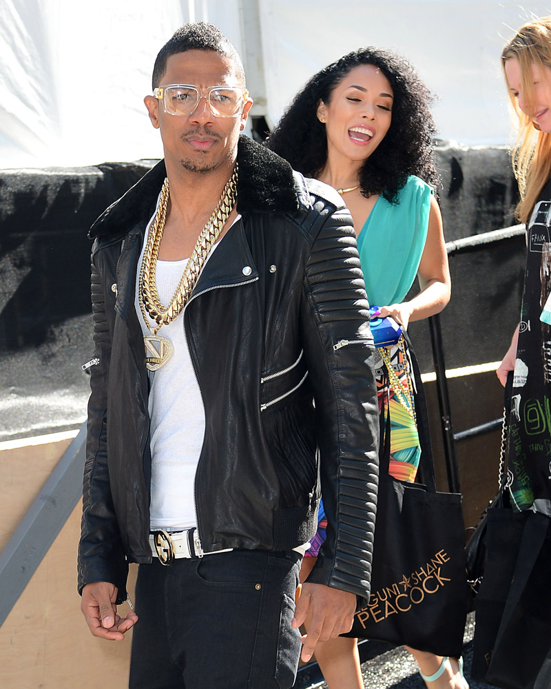 Nick Cannon spotted a second time at Fashion Week with new rumored model girlfriend