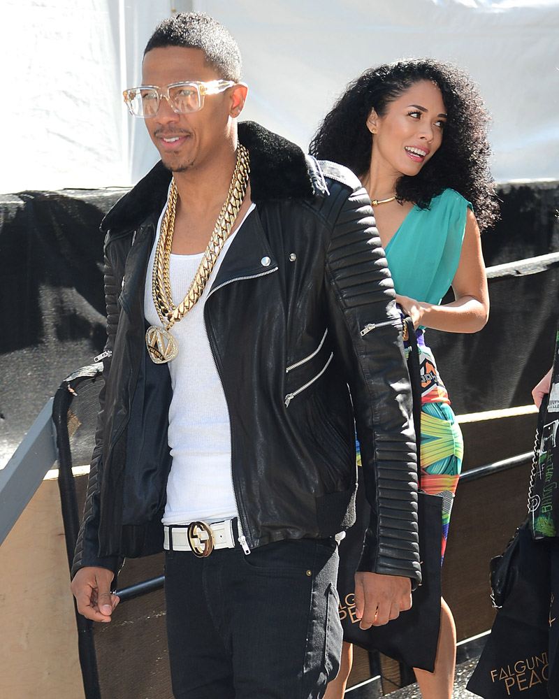 Nick Cannon spotted a second time at Fashion Week with new rumored model girlfriend