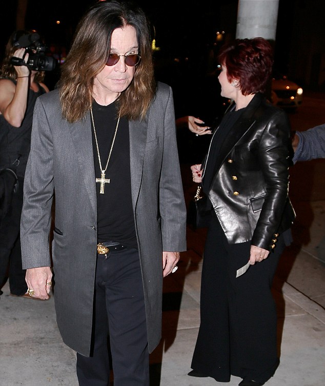 Ozzy and Sharon Osbourne Head to Dinner