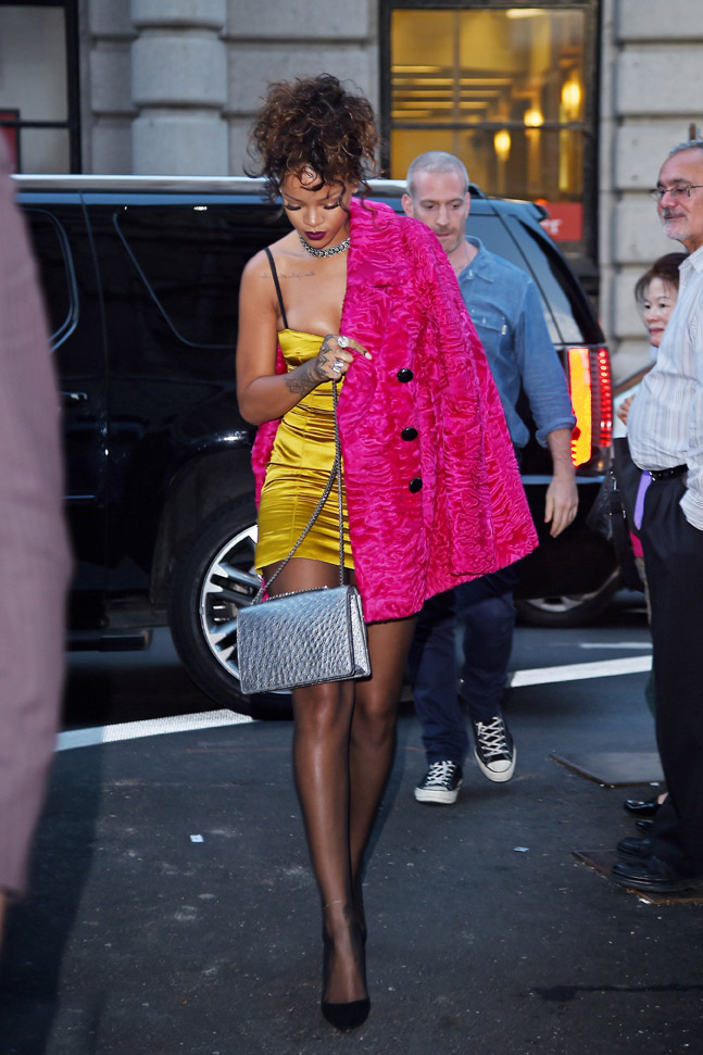 Rihanna has dinner at Nobu restaurant in NYC